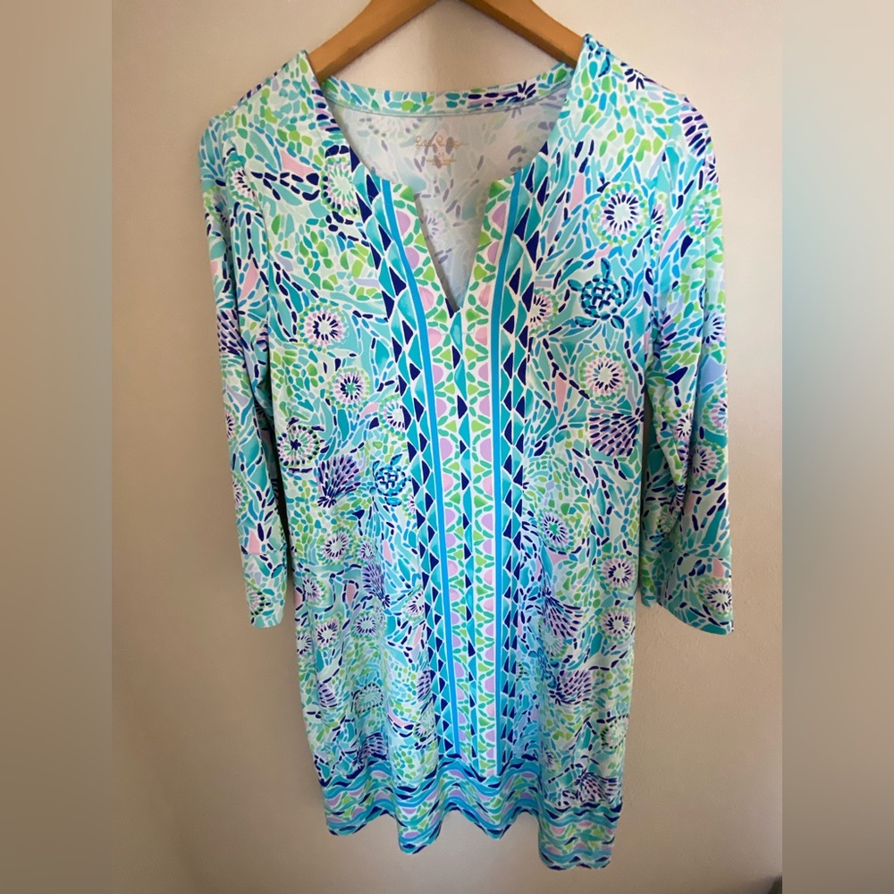Lilly Pulitzer Chilly Lilly Nadine UPF 50+ Dress Medium